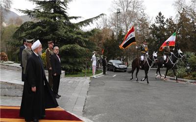 در مجموعه تاریخی – فرهنگی سعد آباد انجام شد؛ استقبال رسمی دکتر روحانی از نخست وزیر عراق
